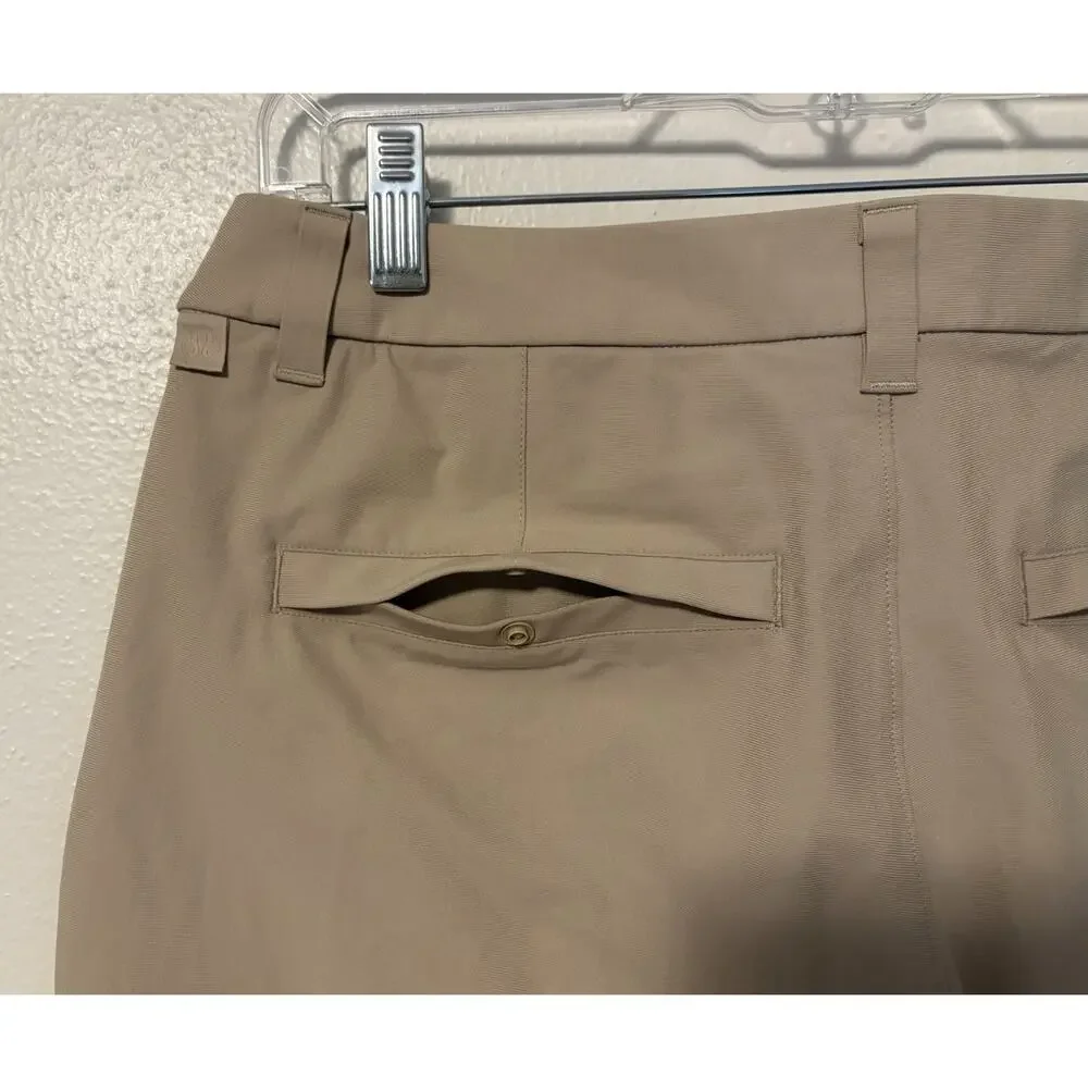 Lululemon Commission Short Mens 31 Chino Classic 7 Inseam Golf Preppy Beige